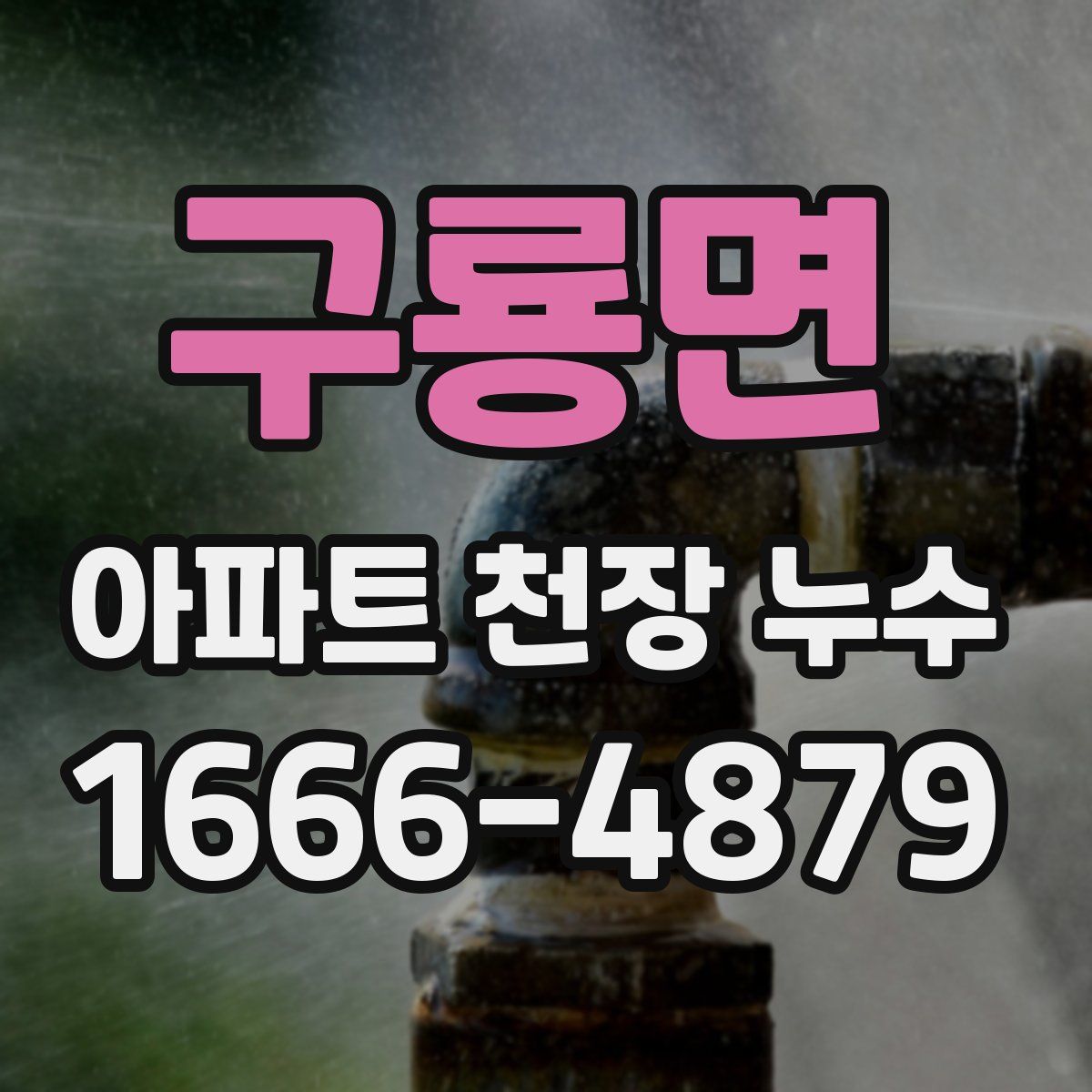 구룡면 아파트 천장 누수