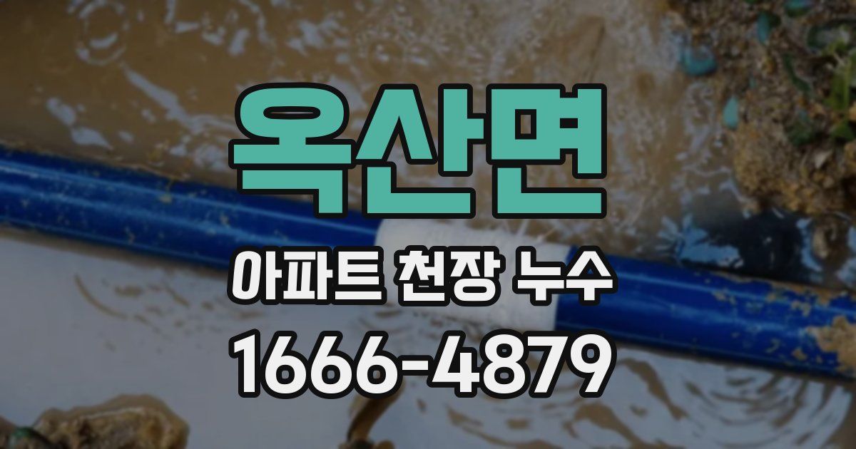 옥산면 아파트 천장 누수