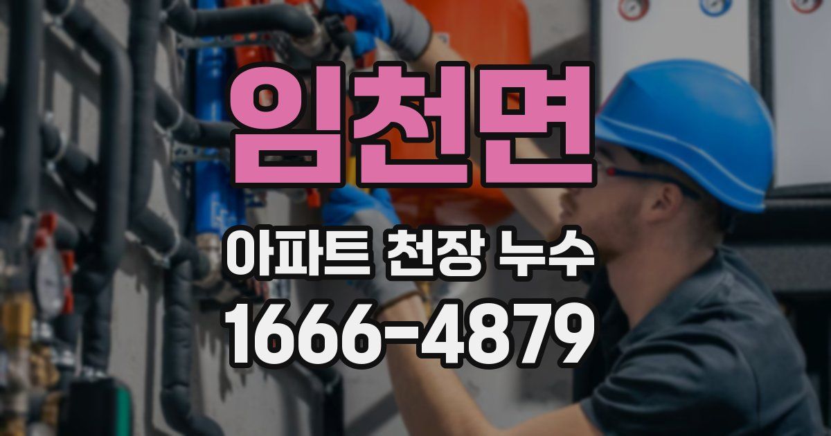 임천면 아파트 천장 누수