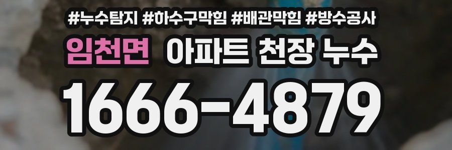 임천면 아파트 천장 누수