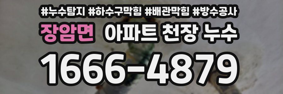 장암면 아파트 천장 누수