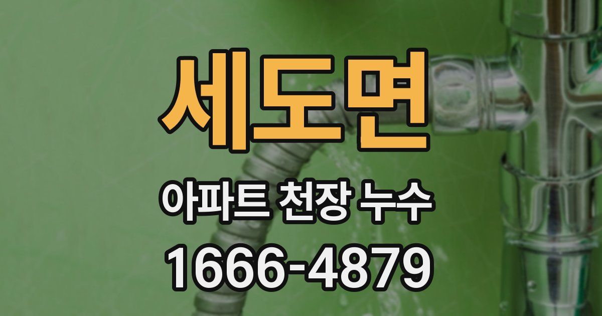 세도면 아파트 천장 누수