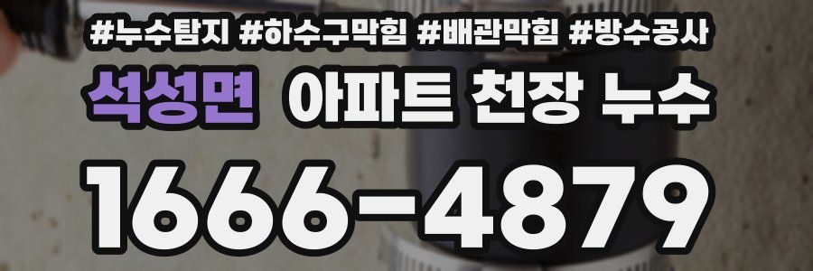 석성면 아파트 천장 누수