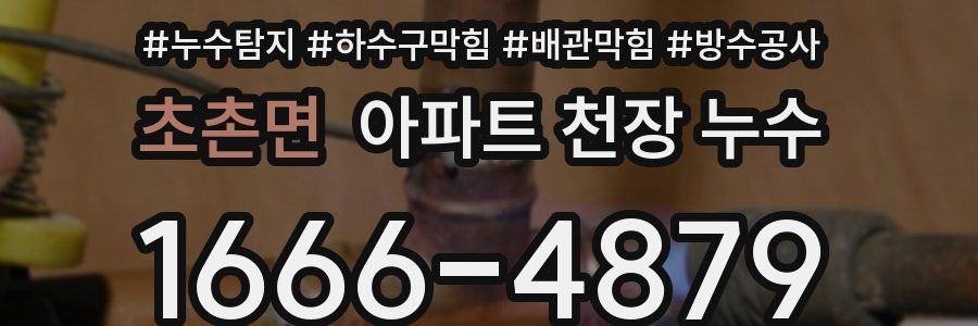 초촌면 아파트 천장 누수