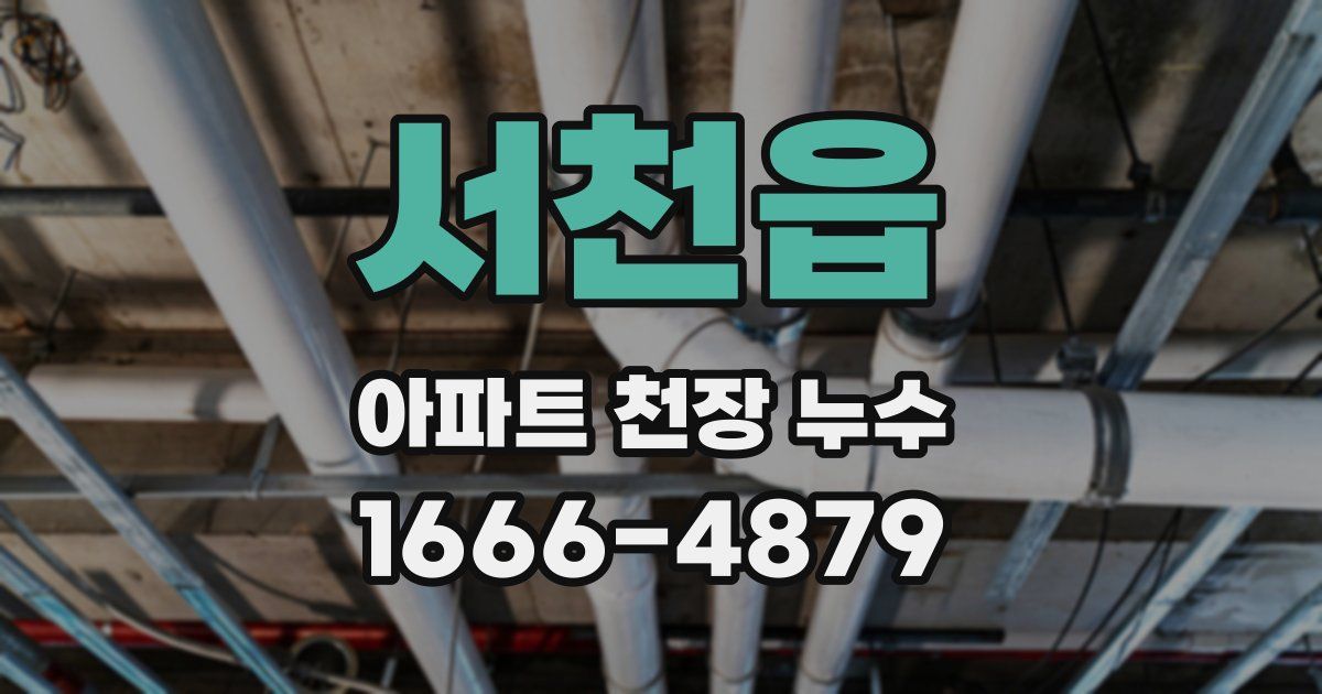 서천읍 아파트 천장 누수