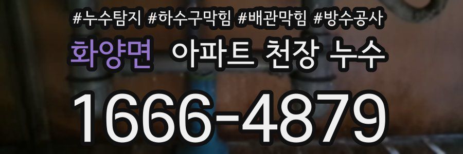 화양면 아파트 천장 누수