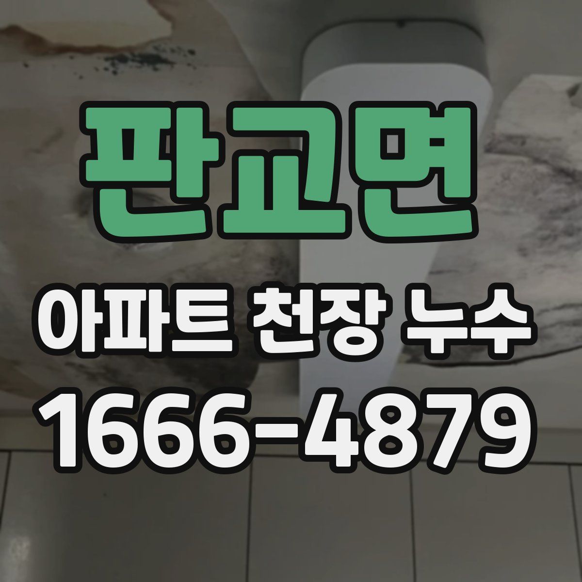 판교면 아파트 천장 누수