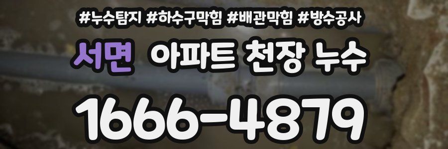서면 아파트 천장 누수