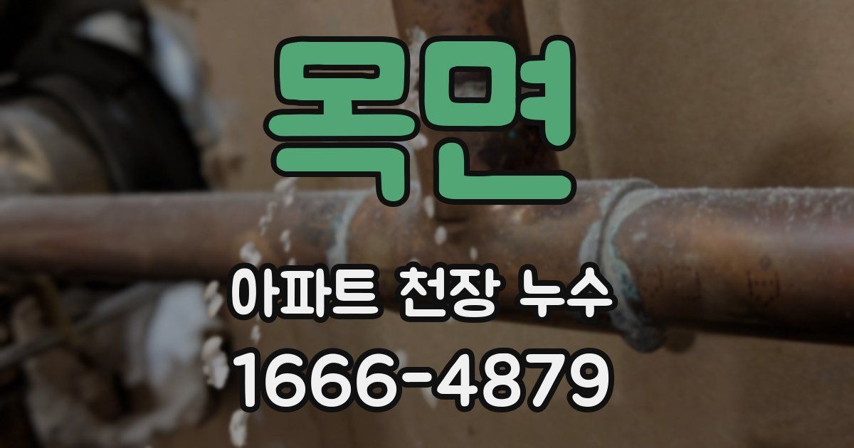 목면 아파트 천장 누수