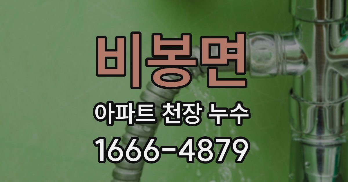 비봉면 아파트 천장 누수