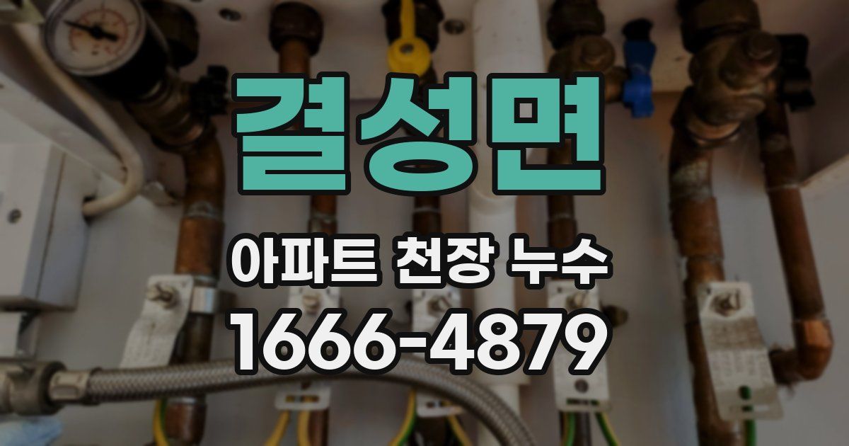 결성면 아파트 천장 누수