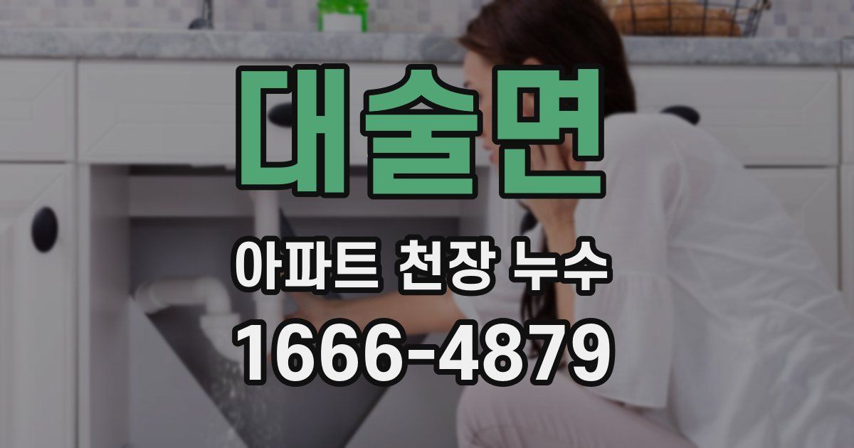 대술면 아파트 천장 누수
