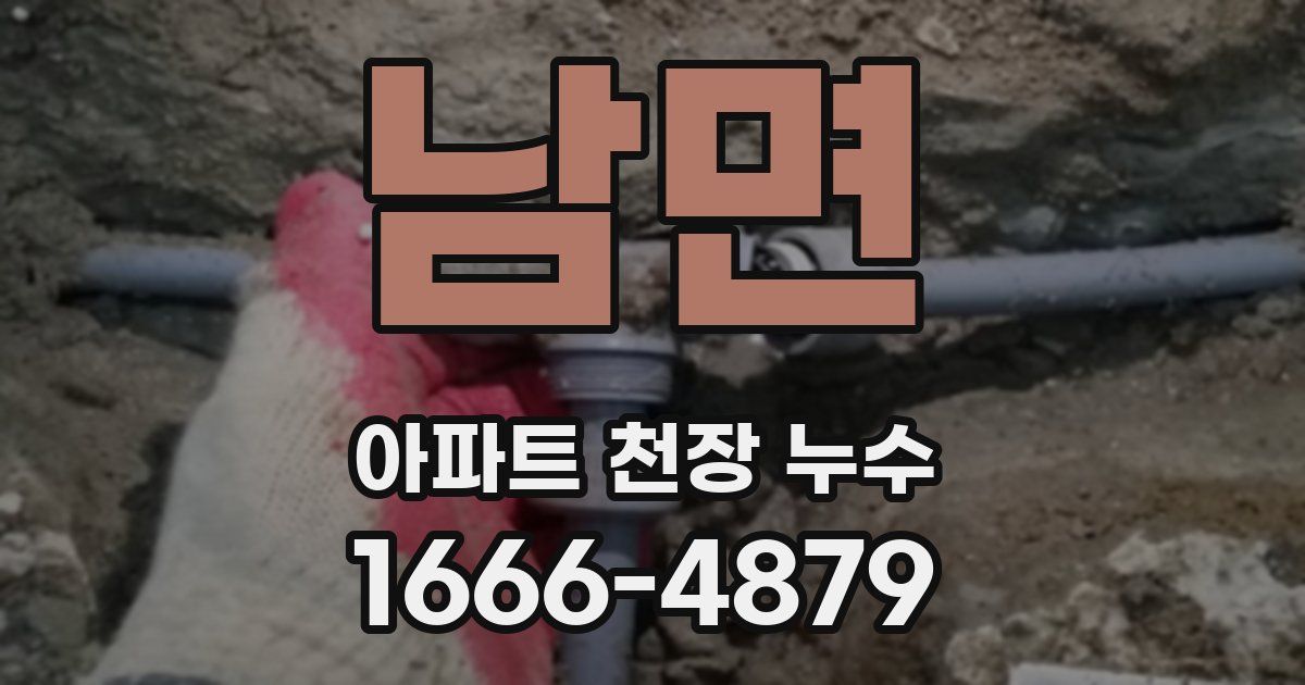 남면 아파트 천장 누수