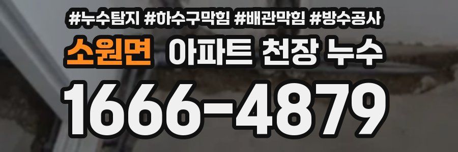 소원면 아파트 천장 누수