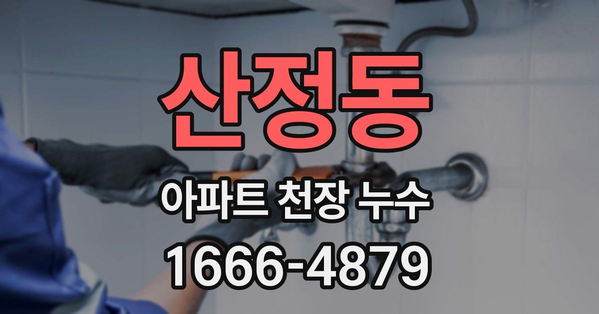 산정동 아파트 천장 누수