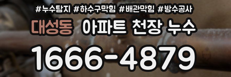 대성동 아파트 천장 누수