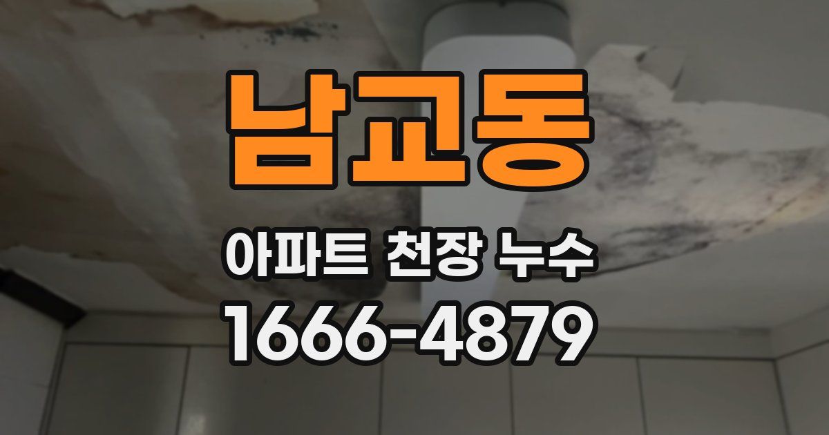 남교동 아파트 천장 누수