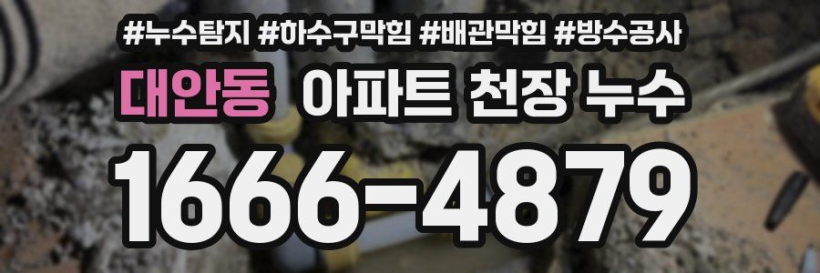 대안동 아파트 천장 누수
