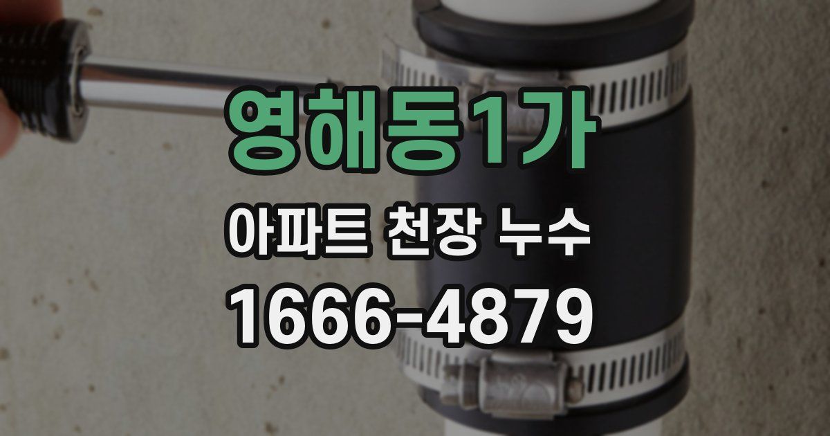 영해동1가 아파트 천장 누수