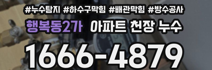 행복동2가 아파트 천장 누수