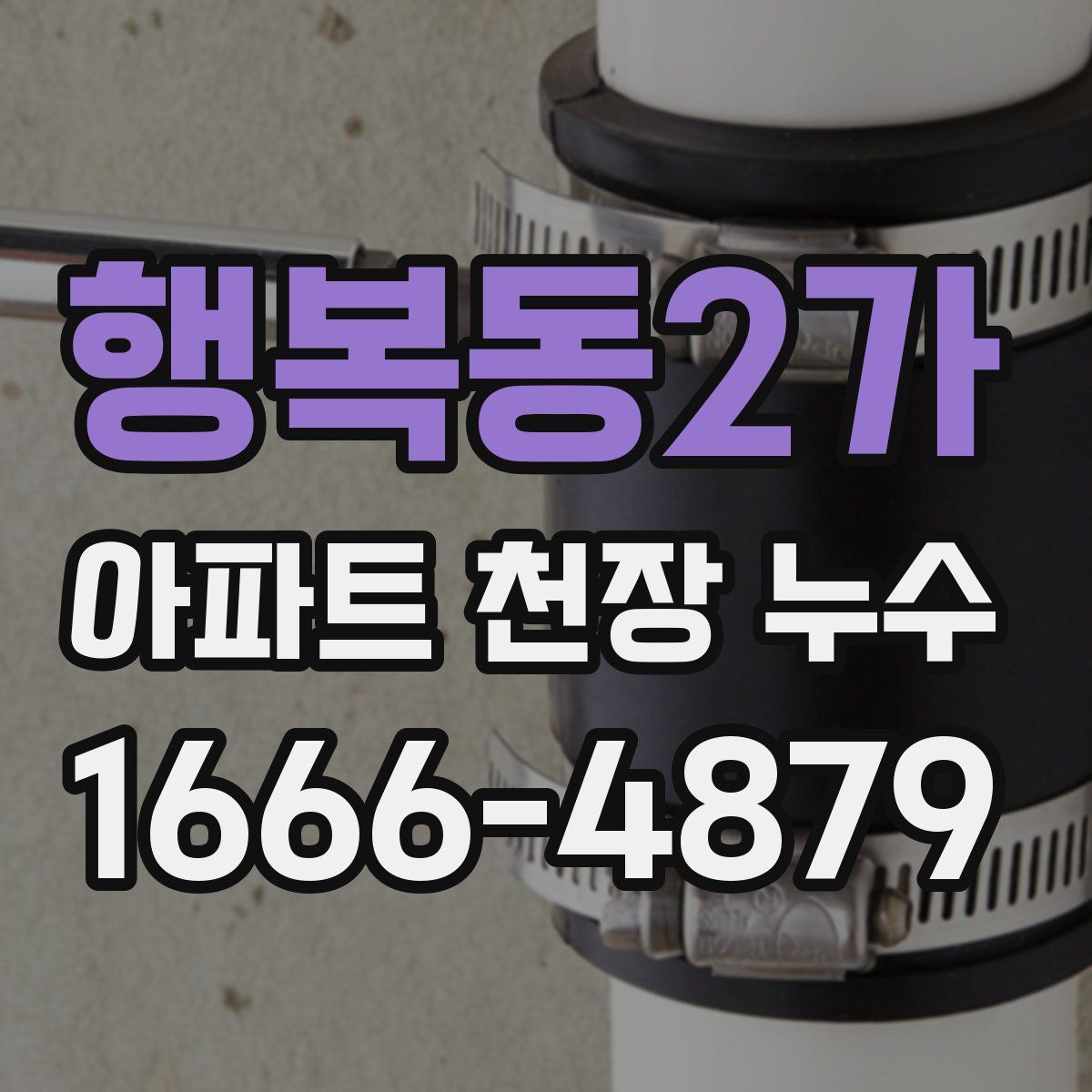 행복동2가 아파트 천장 누수
