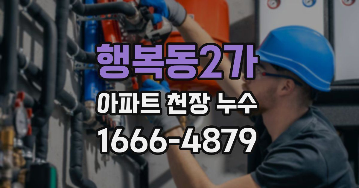 행복동2가 아파트 천장 누수