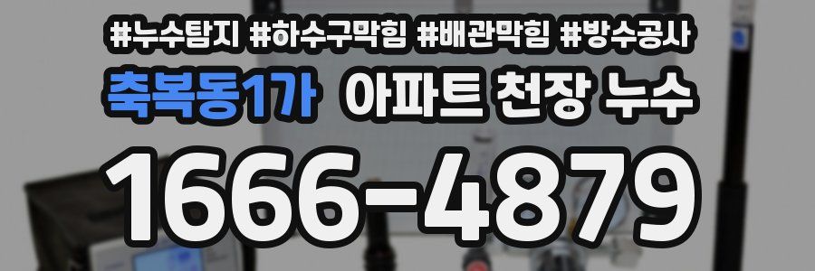 축복동1가 아파트 천장 누수