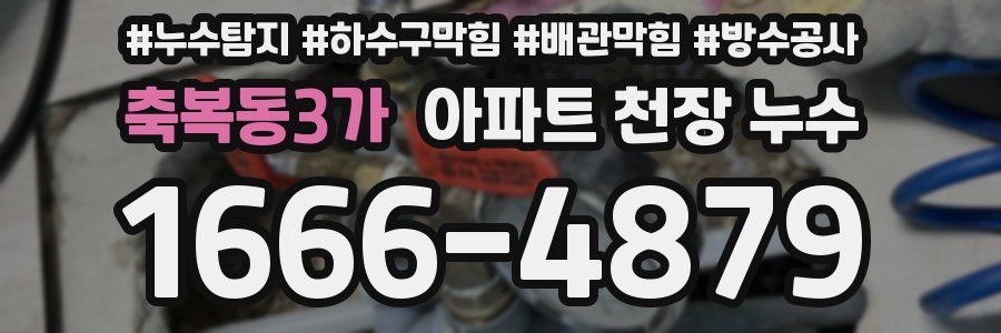축복동3가 아파트 천장 누수