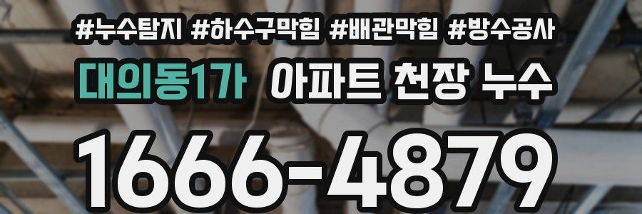 대의동1가 아파트 천장 누수