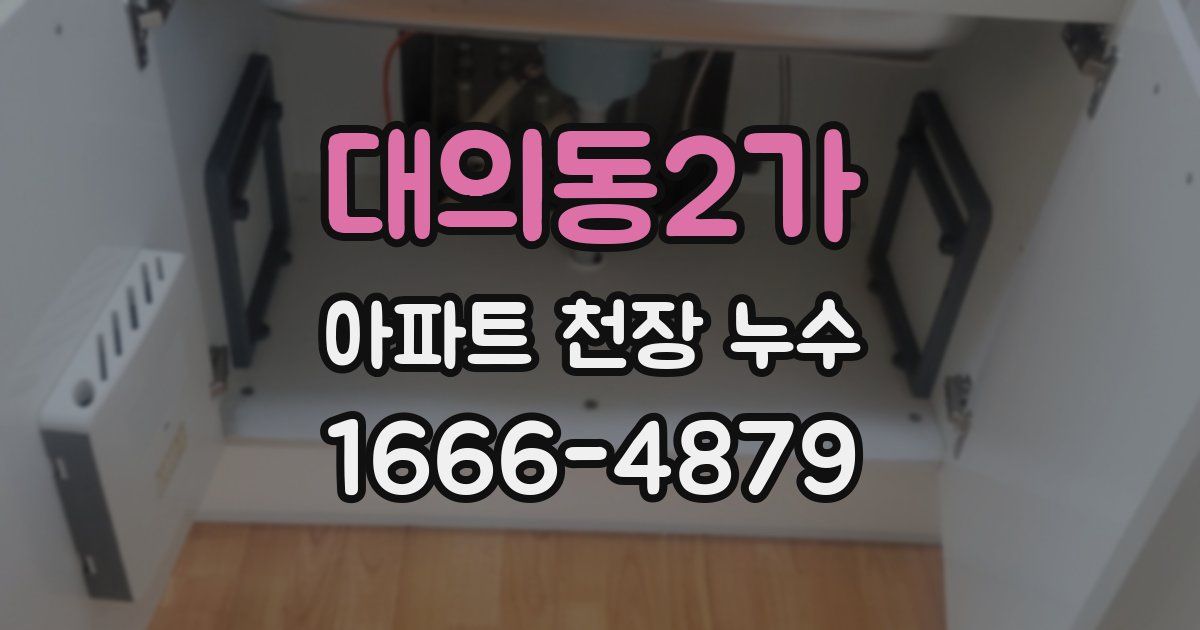 대의동2가 아파트 천장 누수