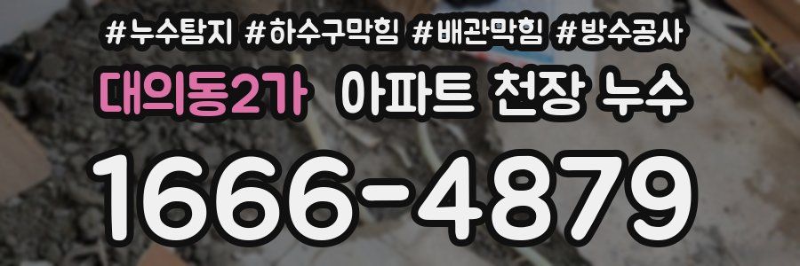 대의동2가 아파트 천장 누수