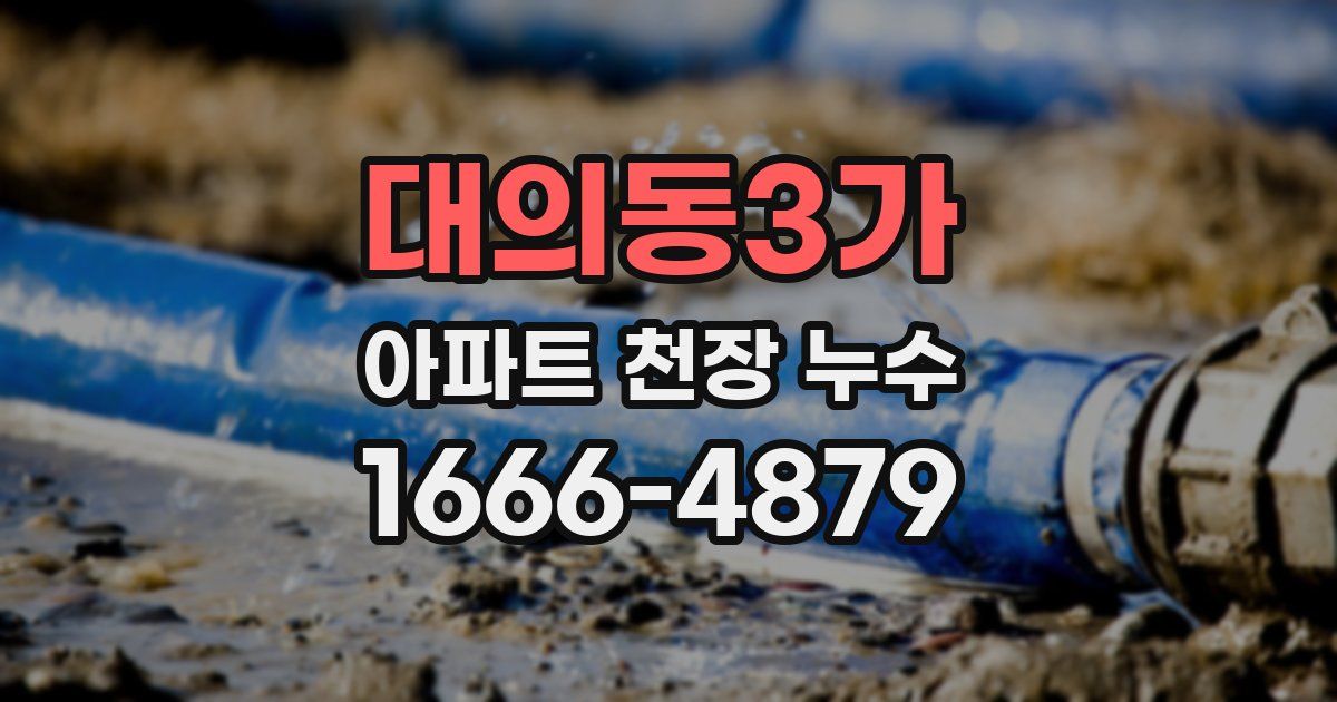 대의동3가 아파트 천장 누수