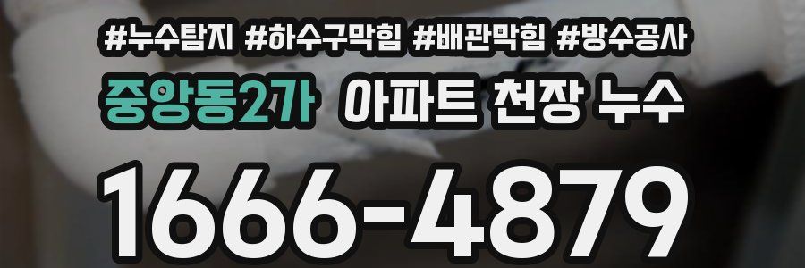 중앙동2가 아파트 천장 누수