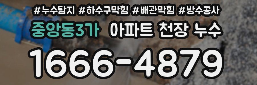 중앙동3가 아파트 천장 누수