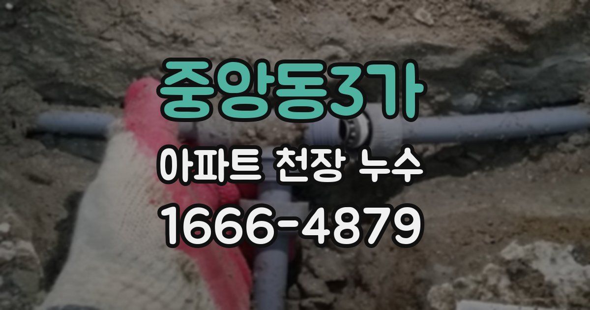 중앙동3가 아파트 천장 누수