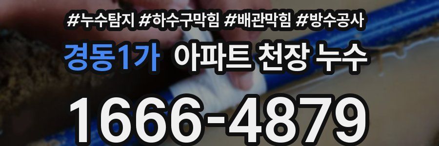 경동1가 아파트 천장 누수
