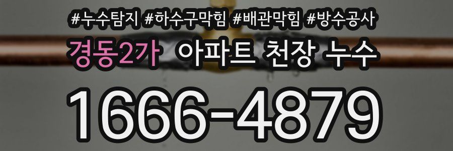 경동2가 아파트 천장 누수