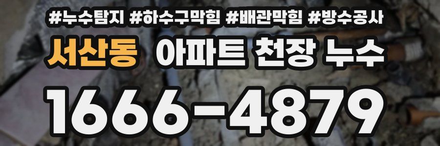 서산동 아파트 천장 누수