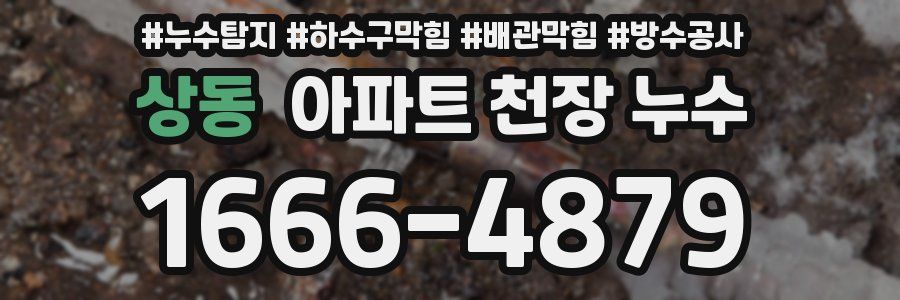 상동 아파트 천장 누수
