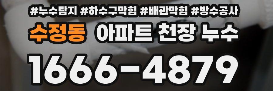 수정동 아파트 천장 누수