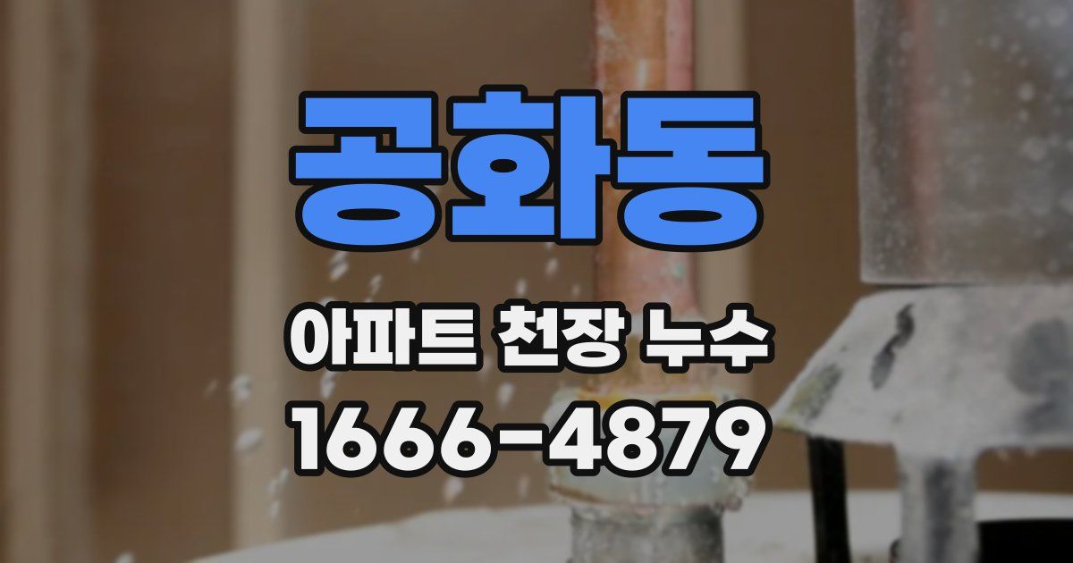 공화동 아파트 천장 누수