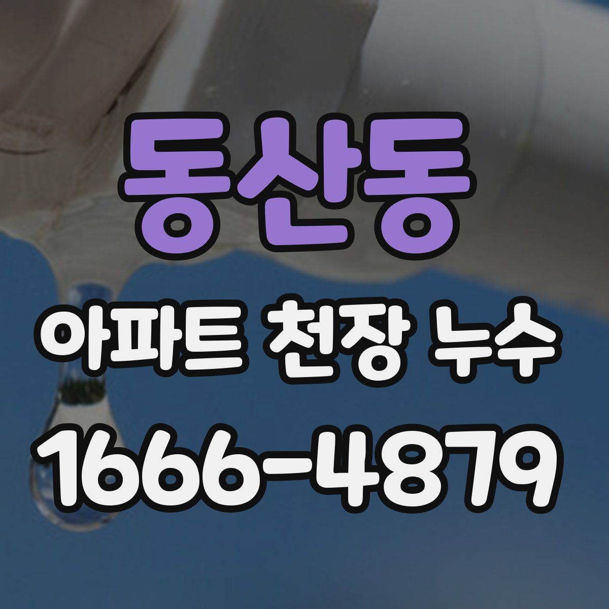 동산동 아파트 천장 누수