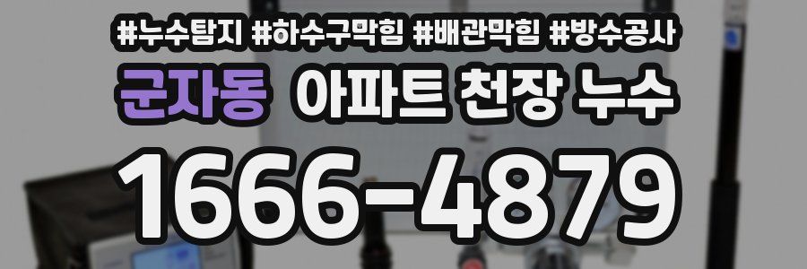군자동 아파트 천장 누수