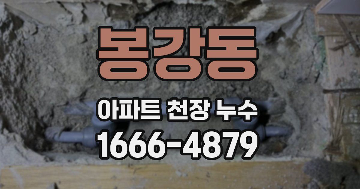 봉강동 아파트 천장 누수