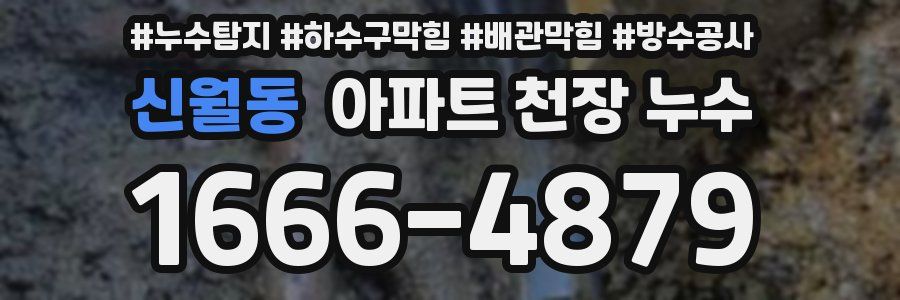 신월동 아파트 천장 누수