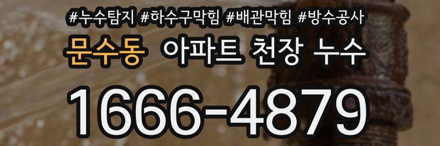 문수동 아파트 천장 누수