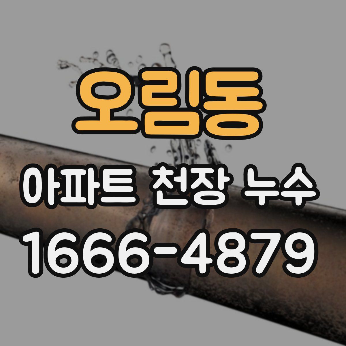 오림동 아파트 천장 누수