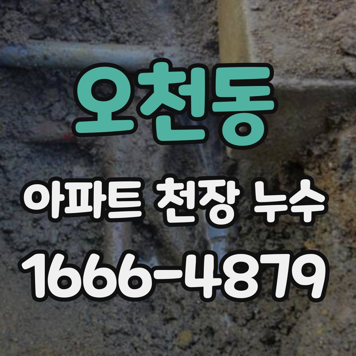 오천동 아파트 천장 누수