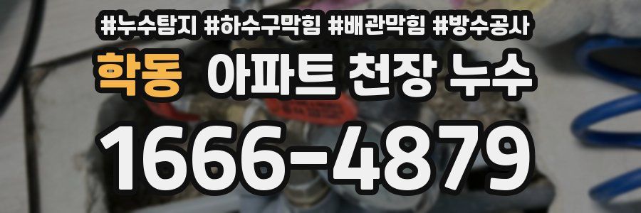 학동 아파트 천장 누수