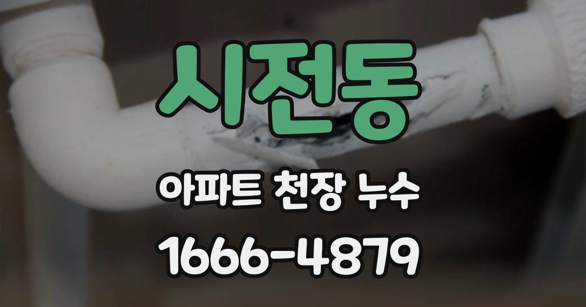 시전동 아파트 천장 누수